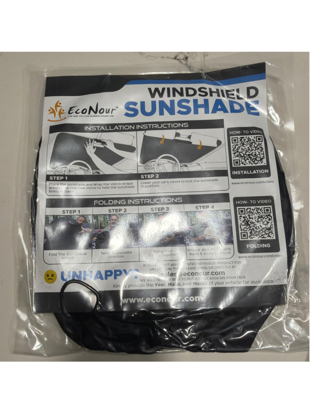 NEW Econour Car Windshield Sun Shade, Front Window Sun Blocker for SUVs,Sedan